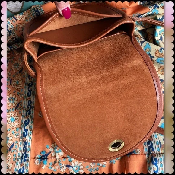 VINTAGE COACH BRITISH TAN LEATHER CROSSBODY MINI BAG 9825 - Picture 12 of 17